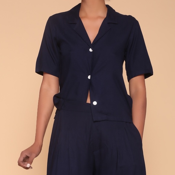 Casual chic  button down shirt cotton - Picture 2 of 5